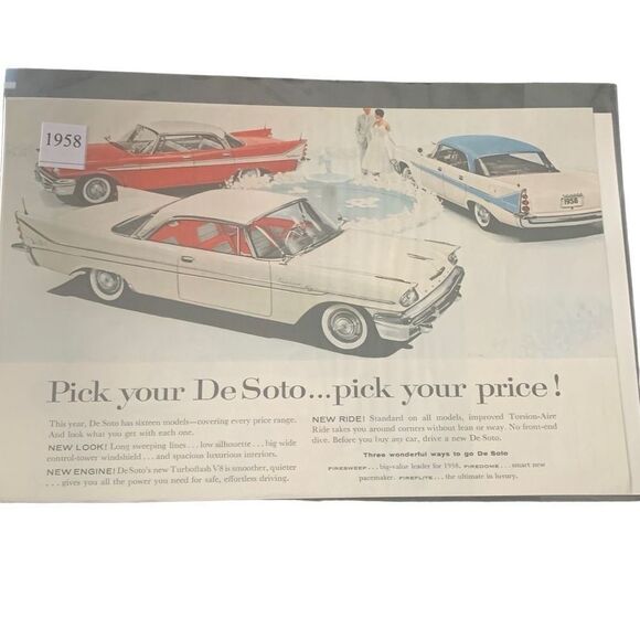 Vintage 1958 De Soto Pick Your De Soto Pick Your Price Ad Advertisement - Picture 2 of 4